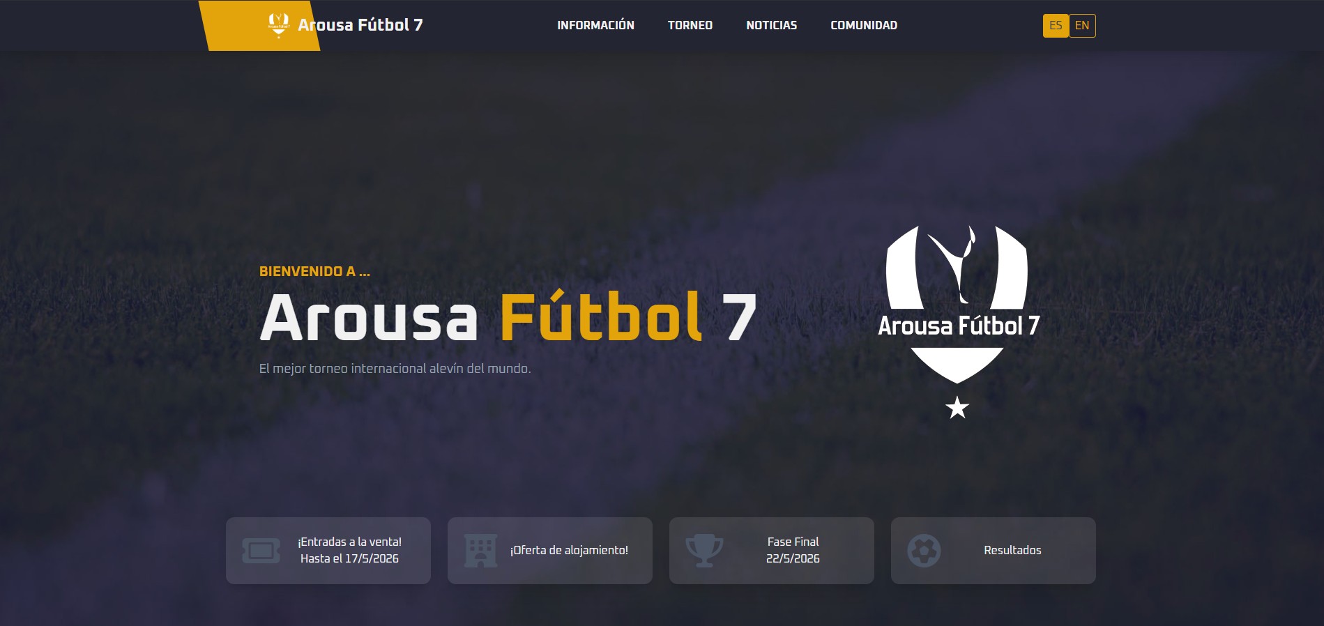 Captura de Arousa Fútbol 7 - Web Oficial